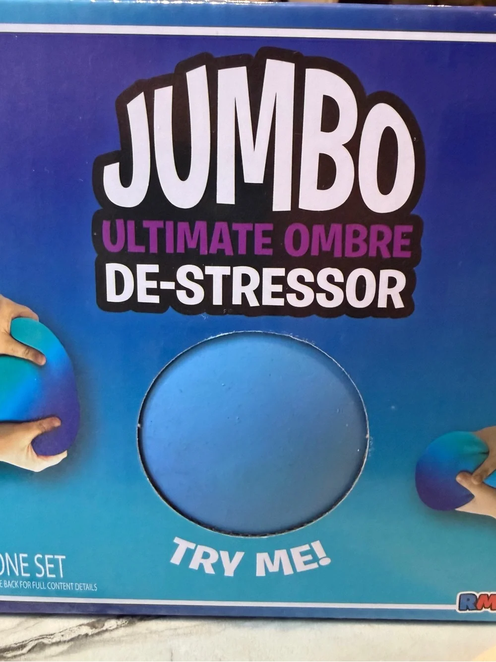 Ultimate Ombre De-Stressor Stress Ball - Blue